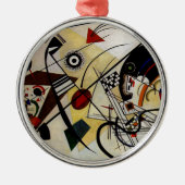 Kandinsky Transverse Ongebroken Lijn Metalen Ornament (Voorkant)