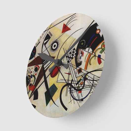 Kandinsky Transverse Ongebroken Lijn Ronde Klok (Hoek)