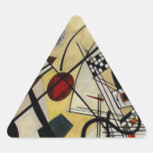 Kandinsky Transverse Ongebroken Lijn Sticker (Voorkant)