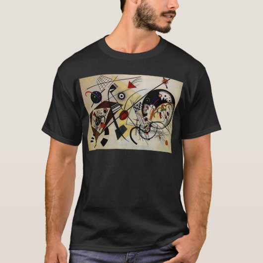 Kandinsky Transverse Ongebroken Lijn T-shirt (Voorkant)