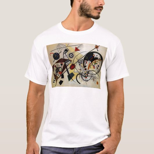 Kandinsky Transverse Ongebroken Lijn T-shirt (Voorkant)