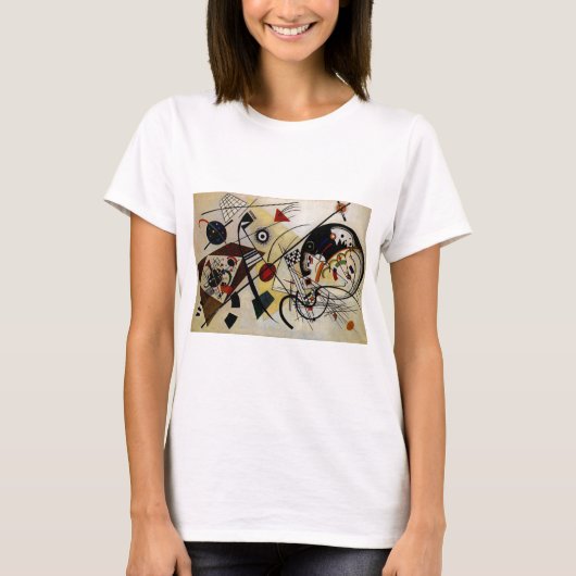Kandinsky Transverse Ongebroken Lijn T-shirt (Voorkant)