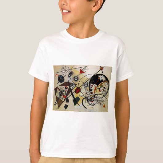 Kandinsky Transverse Ongebroken Lijn T-shirt (Voorkant)