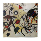 Kandinsky Transverse Ongebroken Lijn Tegeltje (Voorkant)