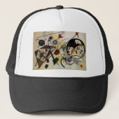 Kandinsky Transverse Ongebroken Lijn Trucker Pet (Voorkant)