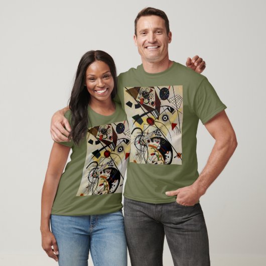 Kandinsky Transverse Ongebroken Lijn Vermoeidheid  T-shirt (Unisex)