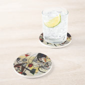 Kandinsky Transverse Ongebroken Lijn Zandsteen Onderzetter (Zijkant)