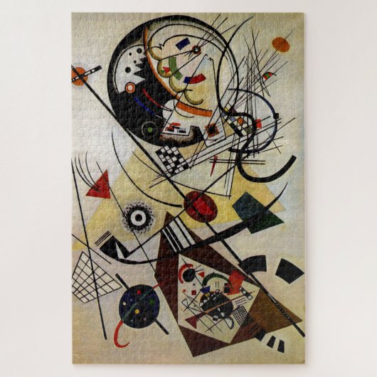 Kandinsky Transverse Unbroken Line Abstract Legpuzzel (Verticaal)