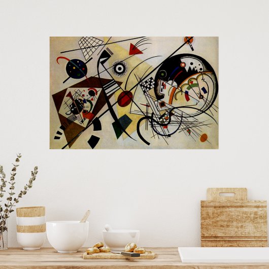 Kandinsky Transverse Unbroken Line Art Poster (Keuken)