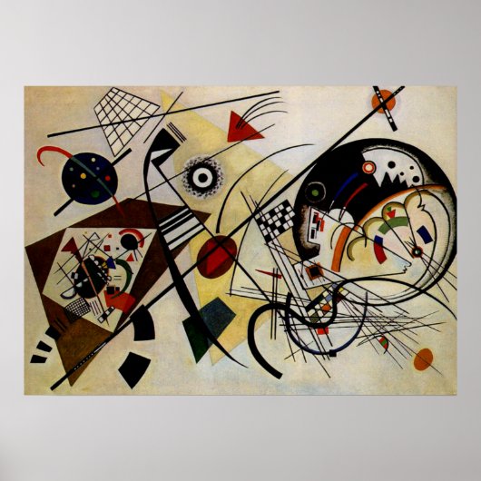 Kandinsky Transverse Unbroken Line Art Poster (Voorkant)