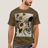 Kandinsky Transverse Unbroken Line Brown T-shirt (Voorkant)