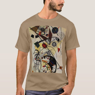 Kandinsky Transverse Unbroken Line Pebble T-shirt