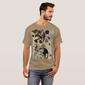 Kandinsky Transverse Unbroken Line Pebble T-shirt (Voorkant volledig)