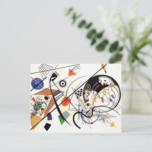 Kandinsky Tranverse Line briefkaart (Staand voorkant)