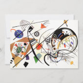 Kandinsky Tranverse Line Invitations Kaart (Voorkant)