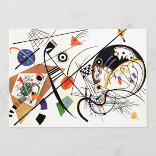 Kandinsky Tranverse Line Invitations Kaart
