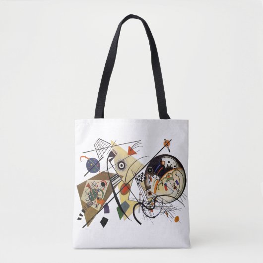 Kandinsky, Traverse Line 1923 Tote Bag (Voorkant)