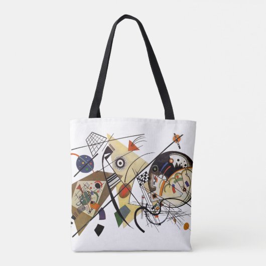 Kandinsky, Traverse Line 1923 Tote Bag (Achterkant)