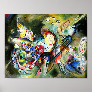 Kandinsky - Troubled, kleurrijk abstract Poster