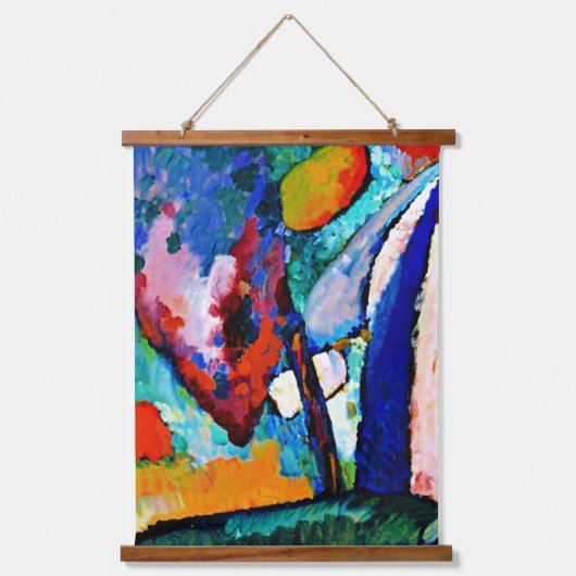 Kandinsky - Twee beroemde kleurrijke abstracte sch Hangend Wandkleed (Voorkant)