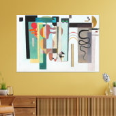KANDINSKY - TWEE GROENE PUNTEN - 1935 - Bauhaus - Canvas Afdruk (Insitu (Woonkamer))