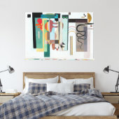 KANDINSKY - TWEE GROENE PUNTEN - 1935 - Bauhaus - Canvas Afdruk (Insitu (Slaapkamer))