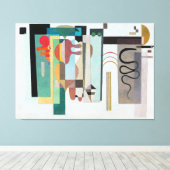 KANDINSKY - TWEE GROENE PUNTEN - 1935 - Bauhaus - Canvas Afdruk (Insitu (Houten vloer))