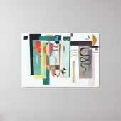 KANDINSKY - TWEE GROENE PUNTEN - 1935 - Bauhaus - Canvas Afdruk (Voorkant)