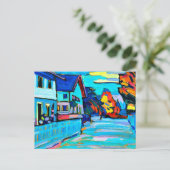 Kandinsky - Twee Huizen Briefkaart (Staand voorkant)