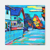 Kandinsky - Twee Huizen Magneet (Voorkant)