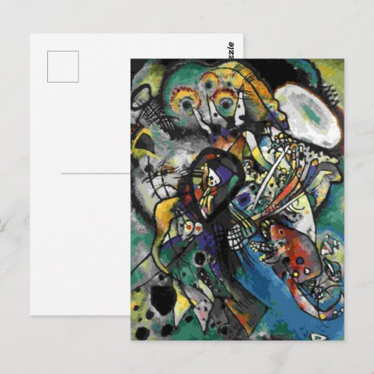 Kandinsky - Twee ovalen Briefkaart (Voorkant / Achterkant)