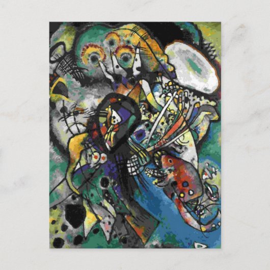 Kandinsky - Twee ovalen Briefkaart (Voorkant)