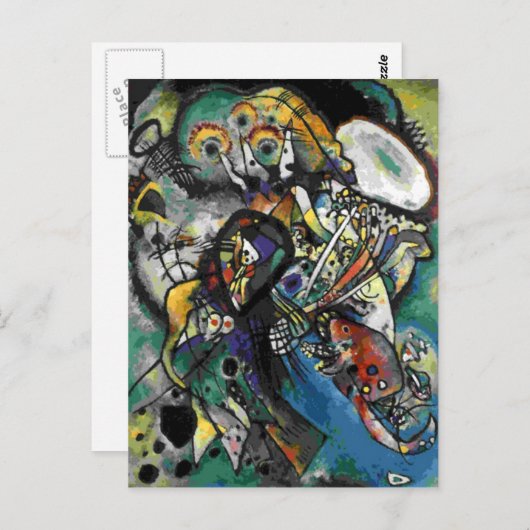 Kandinsky - Twee Ovalen Briefkaart (Voorkant / Achterkant)