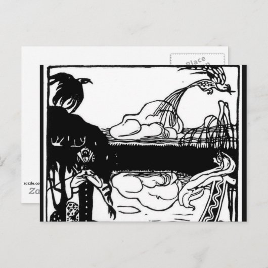 Kandinsky - Twee vogels Briefkaart (Voorkant / Achterkant)