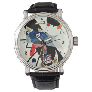 Kandinsky - Twee zwarte spots Horloge