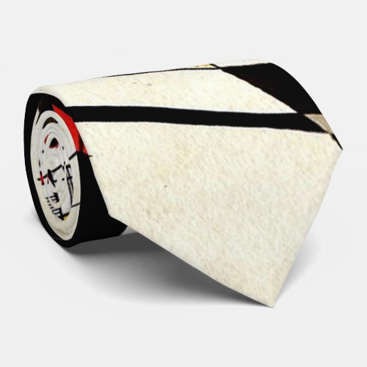 Kandinsky - Two Black Spots Stropdas (Opgerold)