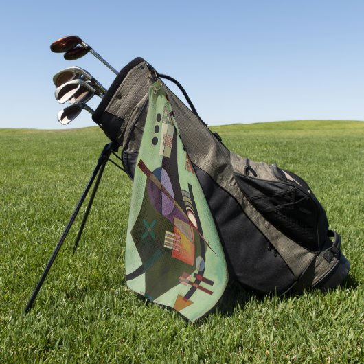 Kandinsky - Uitgebreid, populair abstract schilder Golfhanddoek (Groen)