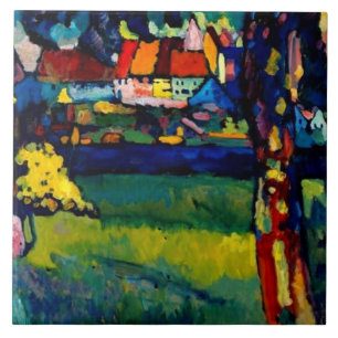 Kandinsky - uitgevoerde Levensboom Tegeltje