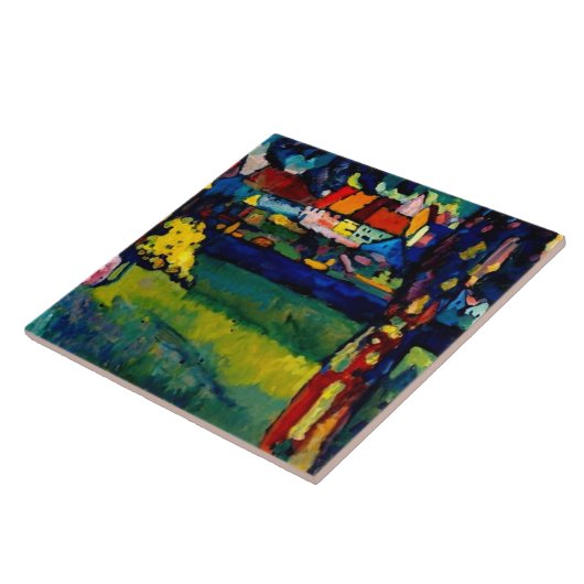 Kandinsky - uitgevoerde Levensboom Tegeltje (Zijkant)