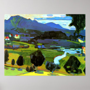 Kandinsky - Uitzicht over het Staffelsee Poster