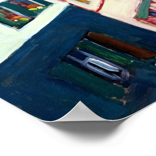 Kandinsky - Uitzicht van het raam van de Griesbrau Poster (Hoek)