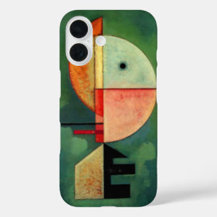 Kandinsky Upward Abstract Painting Green iPhone 16 Hoesje