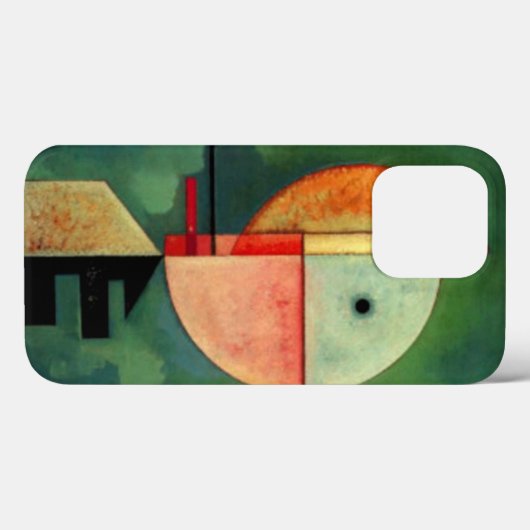 Kandinsky Upward Abstract Painting Green Case-Mate iPhone Case (Achterkant (horizontaal))