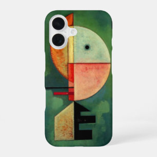 Kandinsky Upward Abstract Painting Green iPhone 16 Hoesje
