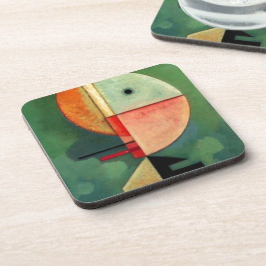 Kandinsky Upward Abstract schilderen Bier Onderzetter (Linkerzijde)