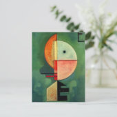 Kandinsky Upward Abstract schilderen Feestdagenkaart (Staand voorkant)