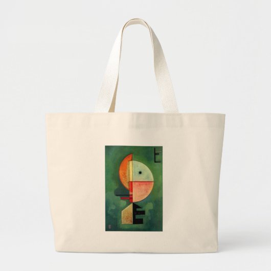 Kandinsky Upward Abstract schilderen Grote Tote Bag (Voorkant)