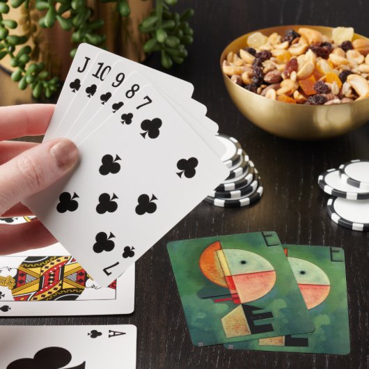 Kandinsky Upward Abstract schilderen Pokerkaarten (Insitu)