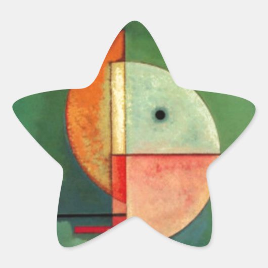Kandinsky Upward Abstract schilderen Ster Sticker (Voorkant)