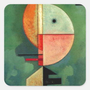 Kandinsky Upward Abstract schilderen Vierkante Sticker